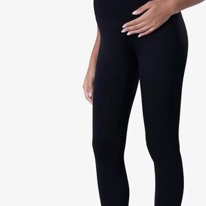 POSHDIVAH women’s over the belly maternity yoga and workout leggings Size XS